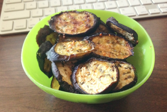 Eggplant chips